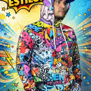 Sudadera Hoodie Urbana Estilo Graffiti (Unisex)