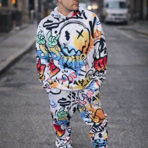 Conjunto Urbano Graffiti Hoodie + Jogger (Unisex)