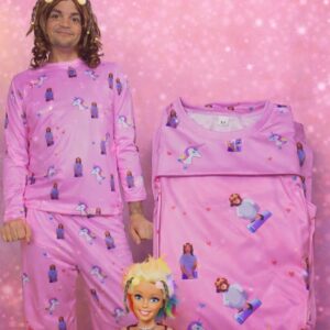 Pijama de Yurwangheli ROSADA MANGA LARGA